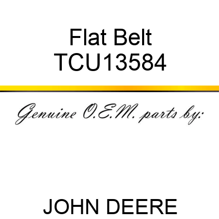 Flat Belt TCU13584