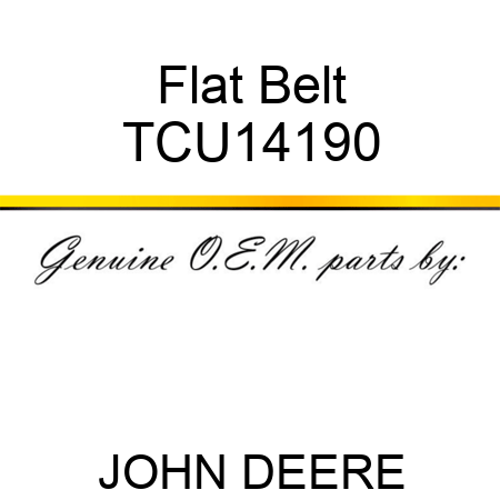 Flat Belt TCU14190