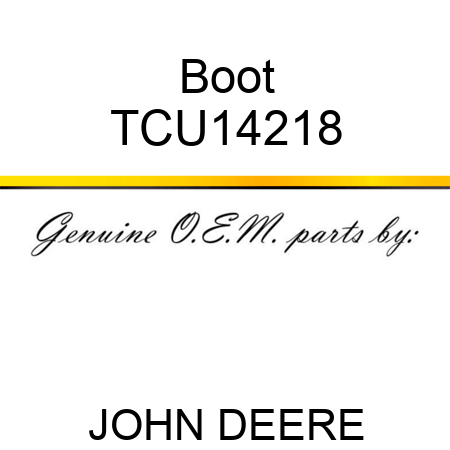 Boot TCU14218
