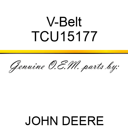 V-Belt TCU15177