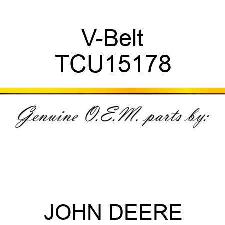 V-Belt TCU15178