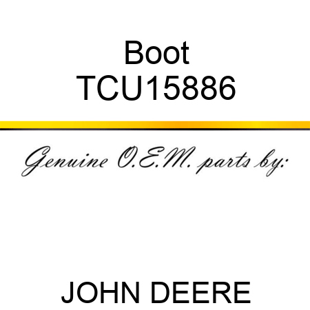 Boot TCU15886