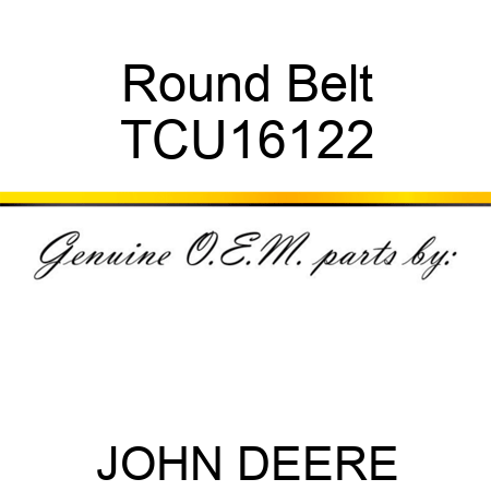 Round Belt TCU16122
