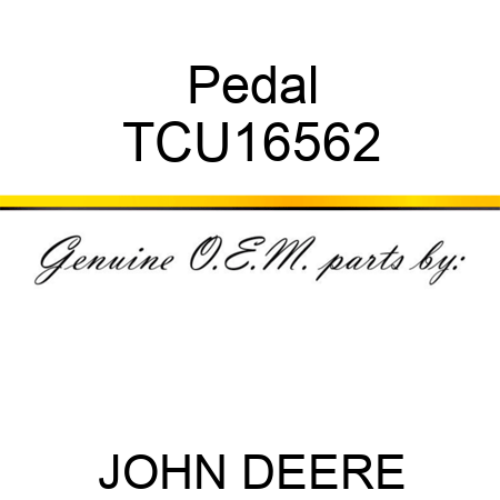 Pedal TCU16562