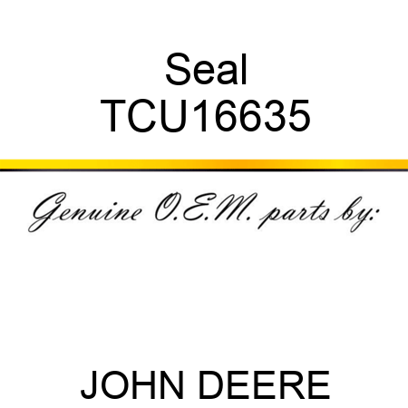 Seal TCU16635