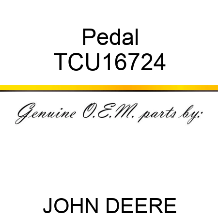 Pedal TCU16724
