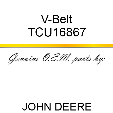 V-Belt TCU16867