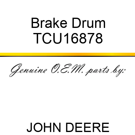 Brake Drum TCU16878