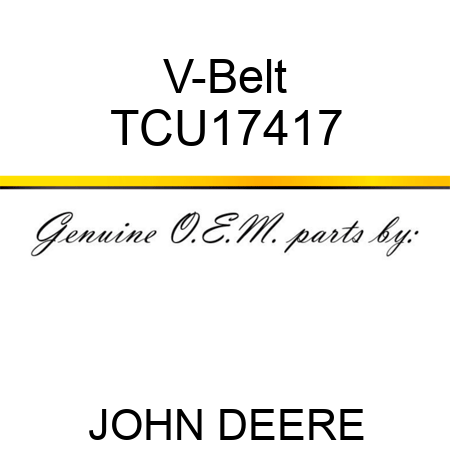 V-Belt TCU17417