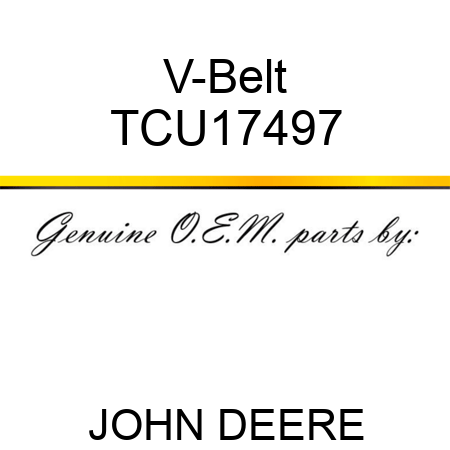 V-Belt TCU17497