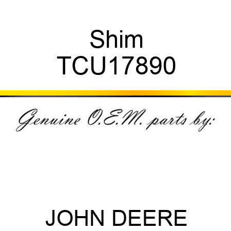 Shim TCU17890