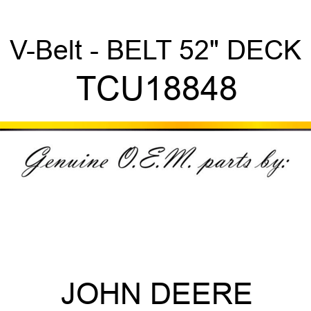 V-Belt - BELT, 52