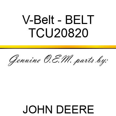 V-Belt - BELT TCU20820