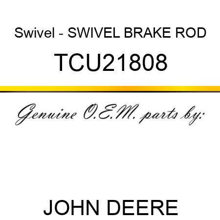 Swivel - SWIVEL, BRAKE ROD TCU21808