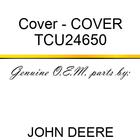 Cover - COVER TCU24650