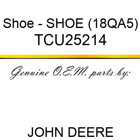 Shoe - SHOE (18QA5) TCU25214
