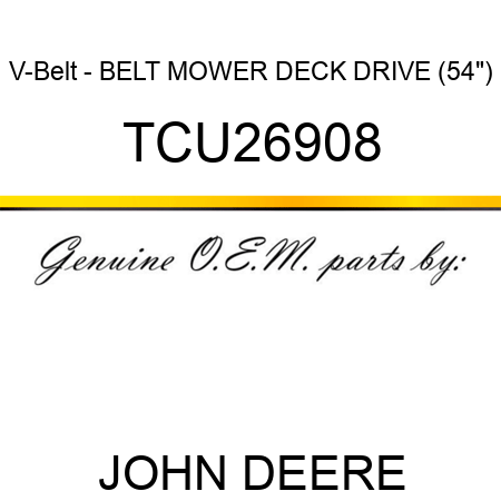 V-Belt - BELT, MOWER DECK DRIVE (54