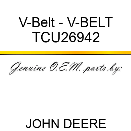 V-Belt - V-BELT TCU26942