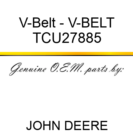 V-Belt - V-BELT TCU27885