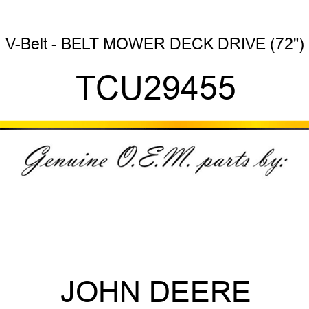 V-Belt - BELT, MOWER DECK DRIVE (72