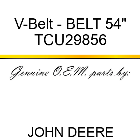 V-Belt - BELT, 54