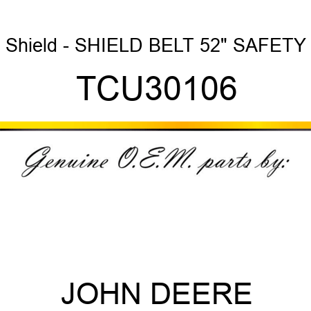 Shield - SHIELD, BELT 52