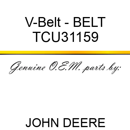 V-Belt - BELT TCU31159