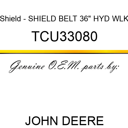 Shield - SHIELD, BELT 36