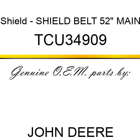 Shield - SHIELD, BELT 52