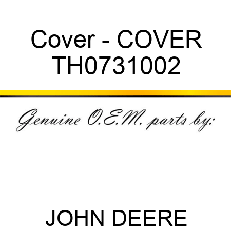 Cover - COVER TH0731002