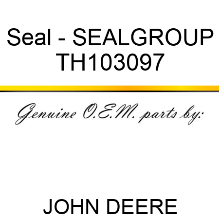 Seal - SEAL,GROUP TH103097