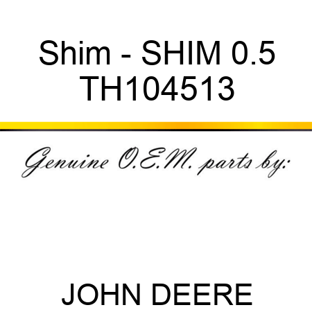 Shim - SHIM, 0.5 TH104513