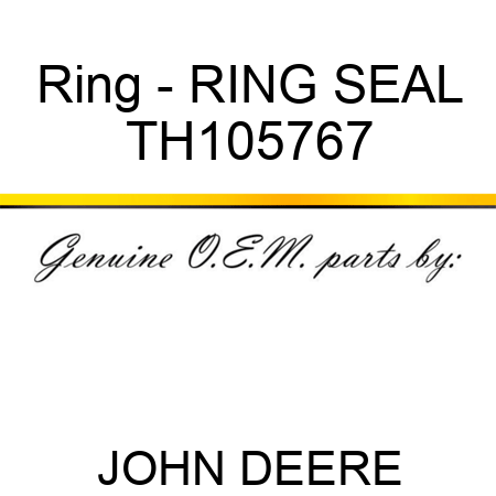 Ring - RING, SEAL TH105767