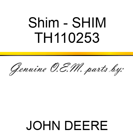 Shim - SHIM TH110253