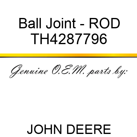 Ball Joint - ROD TH4287796