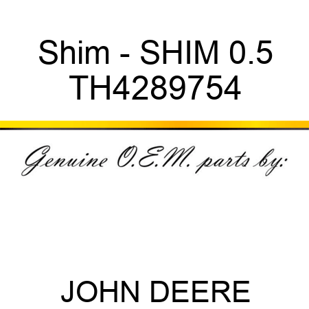 Shim - SHIM 0.5 TH4289754