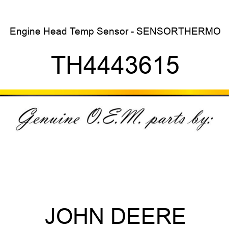 Engine Head Temp Sensor - SENSOR,THERMO TH4443615