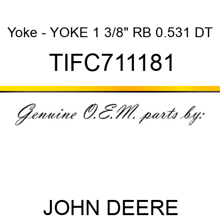 Yoke - YOKE 1 3/8