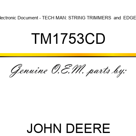 Electronic Document - TECH MAN: STRING TRIMMERS & EDGER TM1753CD