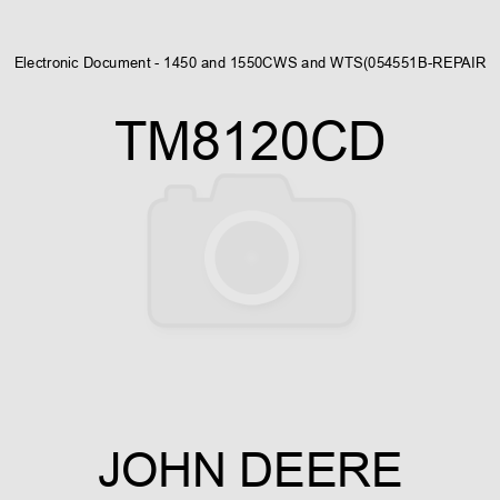 Electronic Document - 1450&1550,CWS&WTS(054551B-REPAIR TM8120CD