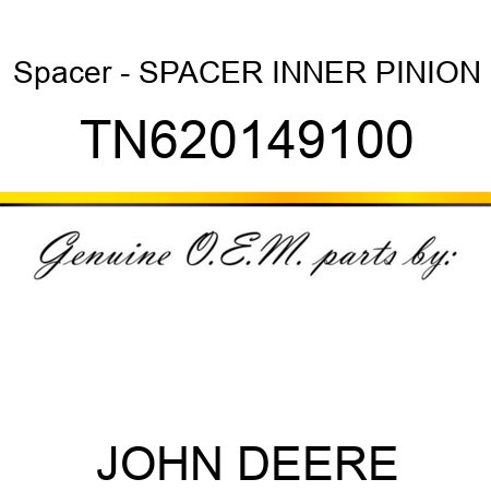 Spacer - SPACER INNER PINION TN620149100