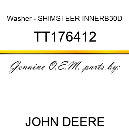 Washer - SHIM,STEER INNER,B30D TT176412