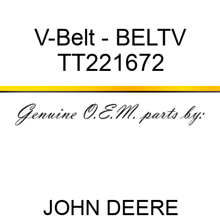 V-Belt - BELT,V TT221672