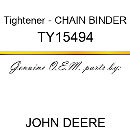 Tightener - CHAIN BINDER TY15494