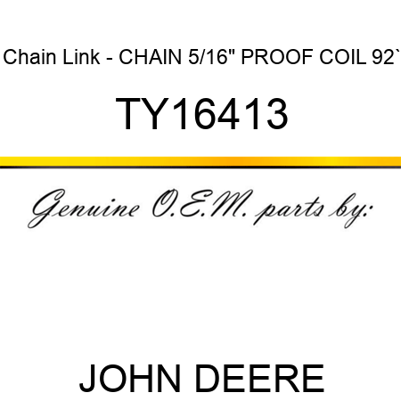 Chain Link - CHAIN, 5/16