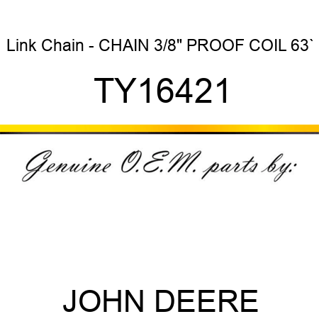 Link Chain - CHAIN, 3/8