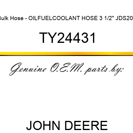 Bulk Hose - OIL,FUEL,COOLANT HOSE 3 1/2