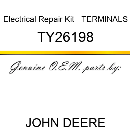 Electrical Repair Kit - TERMINALS TY26198
