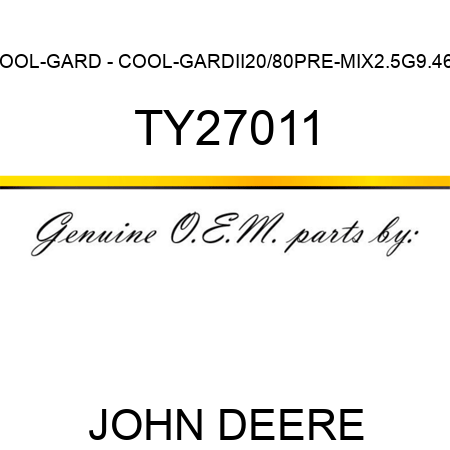 COOL-GARD - COOL-GARDII,20/80PRE-MIX,2.5G,9.46L TY27011