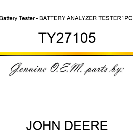 Battery Tester - BATTERY ANALYZER TESTER,1PC. TY27105